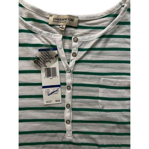 Jones New York stripped short sleeve tee size 1X - Picture 6 of 8
